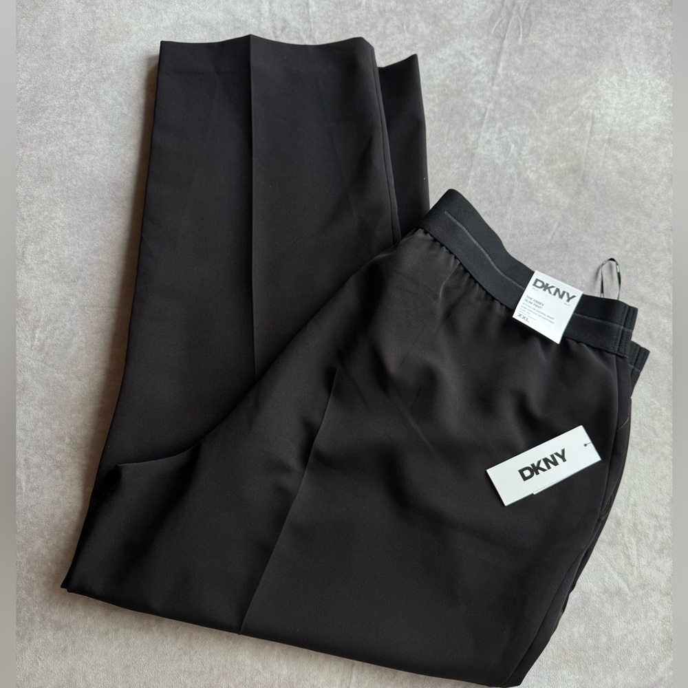 DKNY Women's Black Trousers - Picture 1 of 8